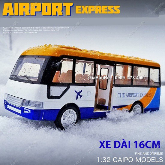 Mô Hình Kim Loại Xe Bus Airport Express Tỉ Lệ 1:36  -16cm - Caipo -  7657