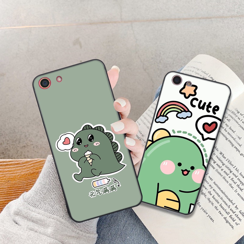 Ốp lưng Oppo F1S - F3 in hình khủng long cute