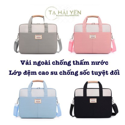 Cặp đựng macboock, laptop văn phòng cao cấp có đai gài hành lý | BigBuy360 - bigbuy360.vn