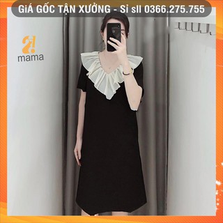 Váy bầu dự tiệc thiết kế dáng suông đuôi cá mùa hè xinh đẹp giá rẻ- V17
