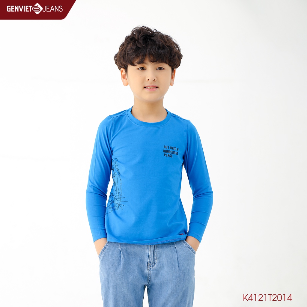 Áo Thun Dài Tay Bé Trai Get Into A Dange Rous Place GENVIET K4121T2014