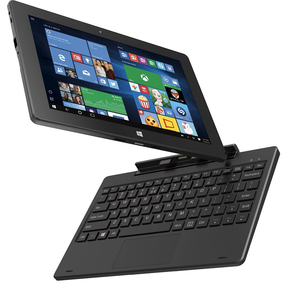 Laptop 2 trong 1 DIGILAND DL1028W màn hình cảm ứng 10.1 inch 2GB RAM 32GB Fullbox - Tặng kèm dock bàn phím chính hãng | BigBuy360 - bigbuy360.vn