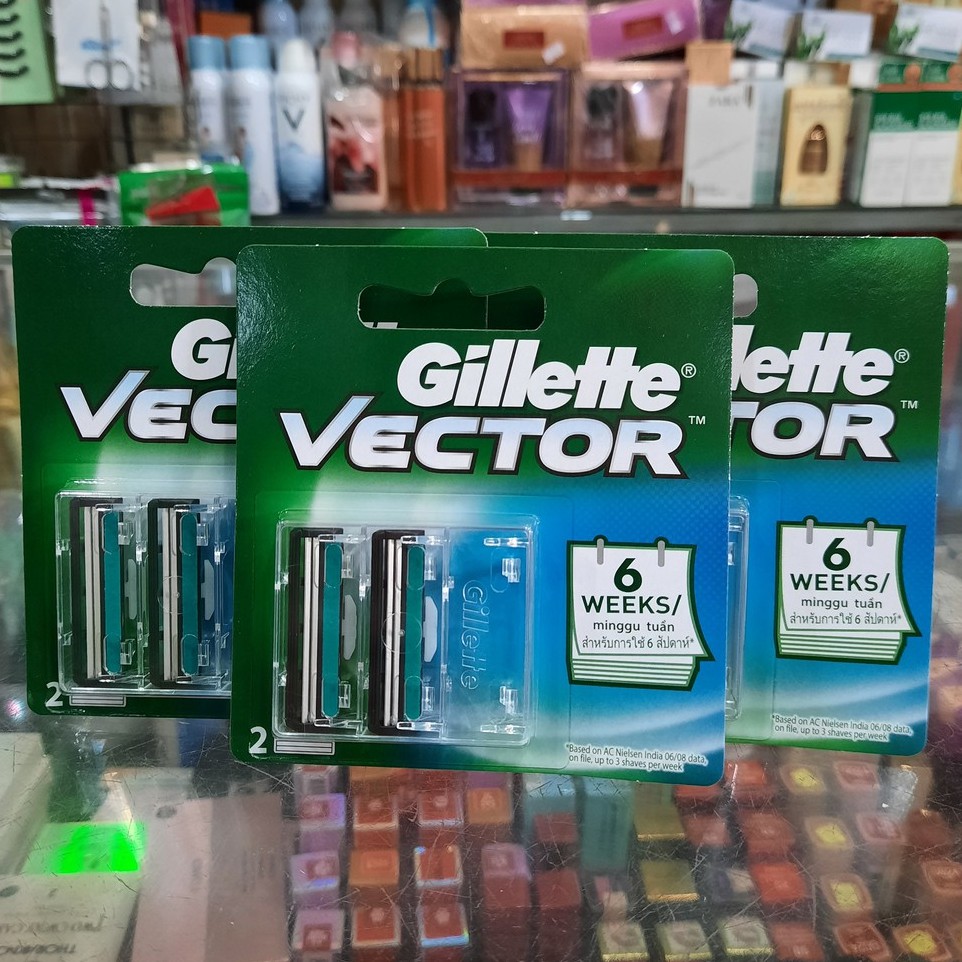 2 lưỡi dao cạo râu Gillette