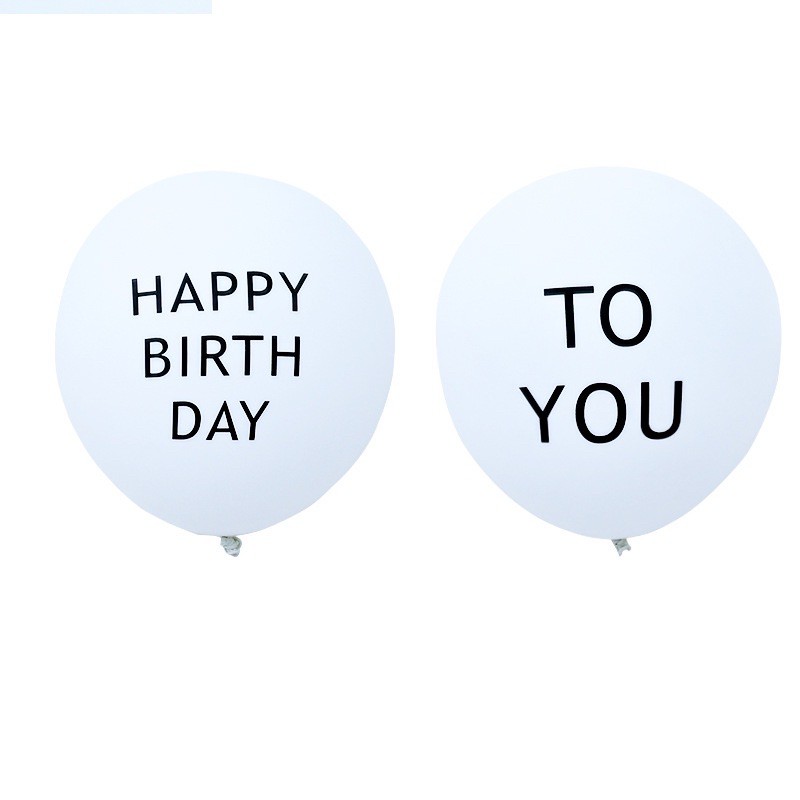 Bóng in chữ happy birthday - to you dày dặn