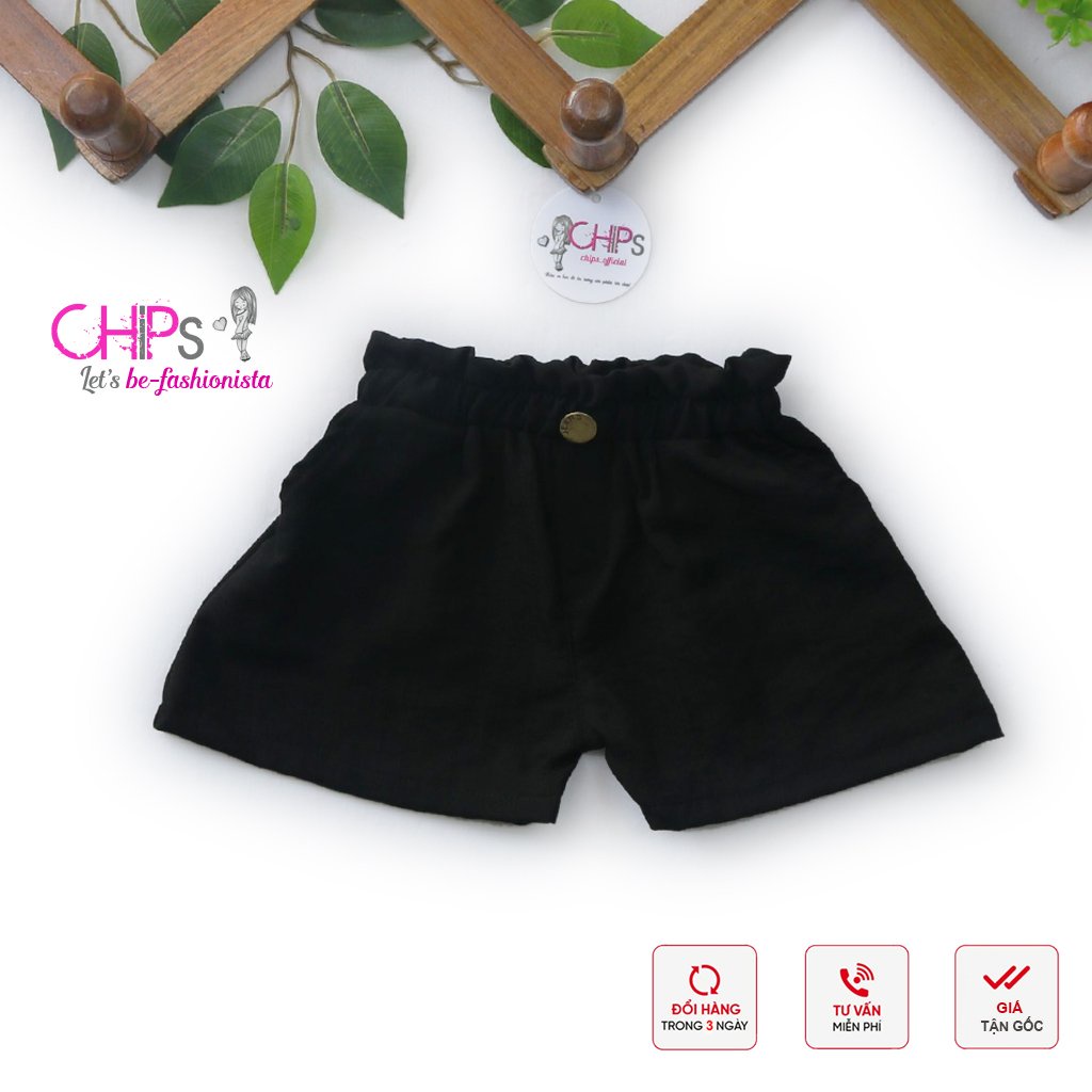 Quần Soóc Đũi Xước Cạp Cao Chun Bèo Nhiều Màu Cho Bé