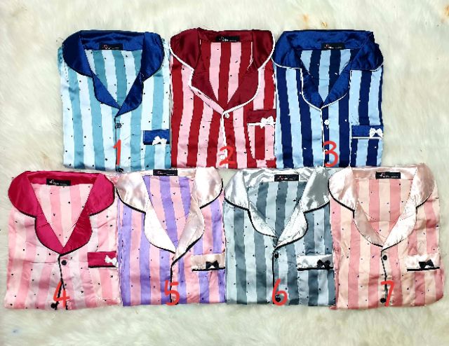 Bộ Pijama Phi lua Satin (Tay ngắn, quần ngắn) | BigBuy360 - bigbuy360.vn