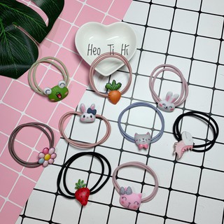 [ẢNH THẬT] Cột tóc hình thú và hoa quả