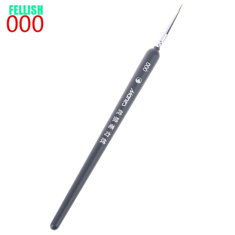 Bộ 3 cọ vẽ tranh chuyên nghiệp mini kích thước 000 00 0 tiện lợi