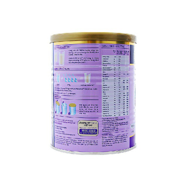 Sữa Bột Anmum Materna Hương Sô-cô-la ít béo 400g