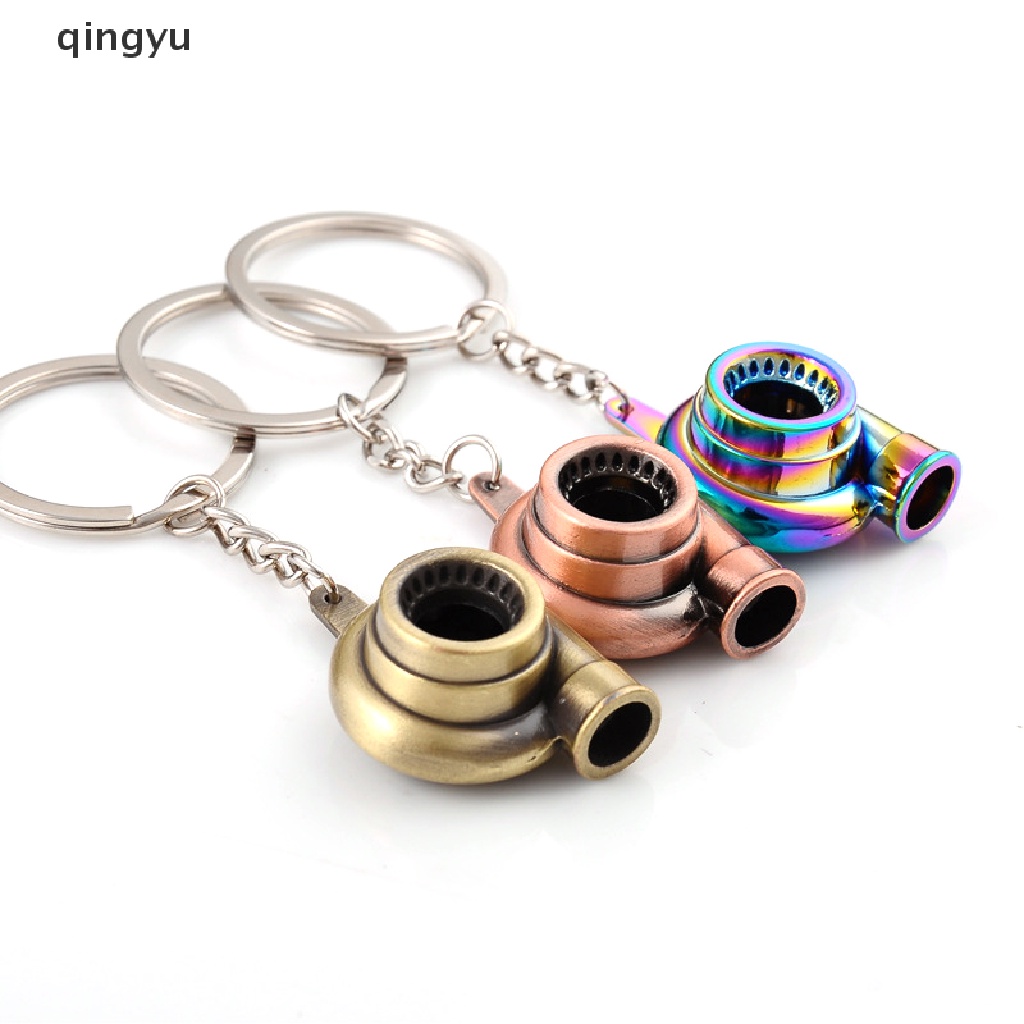 Qingyu Móc Khóa Xe Hơi Cần Gạt Turbo Hình Bánh Răng Kim Loại