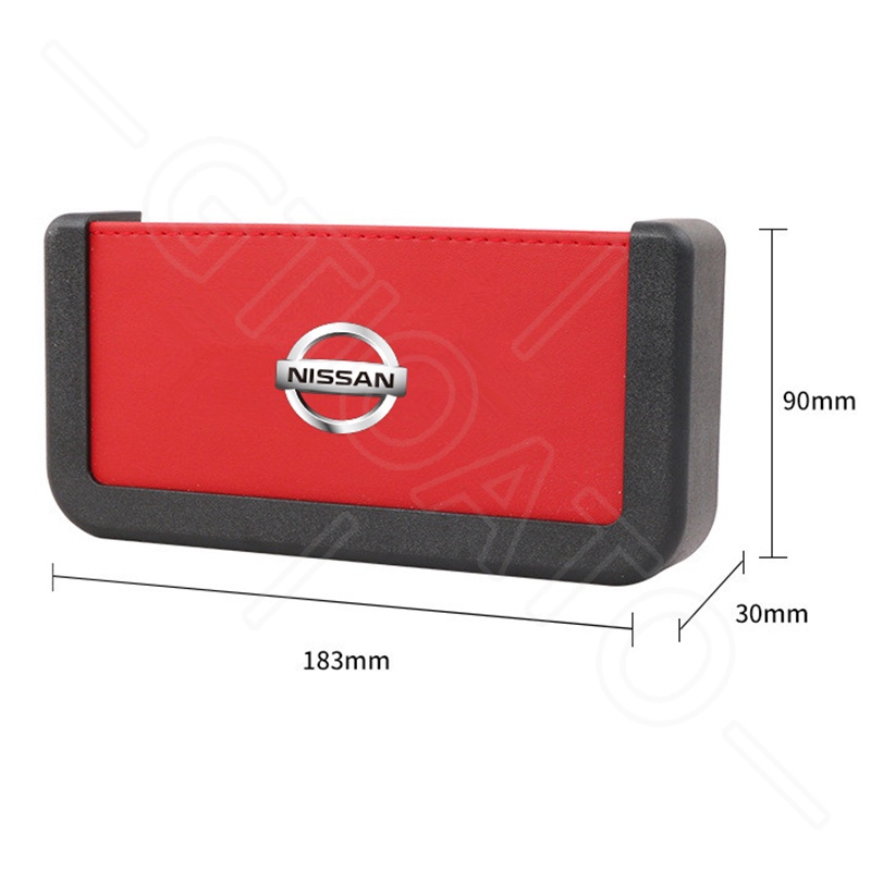 GTIOATO Hộp Đựng Điện Thoại Trên Oto Hộp Đựng Điện Thoại Trên Xe Túi Đựng Điện Thoại Trên Ô Tô Khay ĐựNg Đồ Ô Tô HộP ĐựNg Đồ TrêN Ô Tô Phụ Kiện Xe Hơi Cho Nissan X Trail Almera Sunny GTR Navara Teana Note Terra JUKE Kicks Serena ALTIMA Leaf