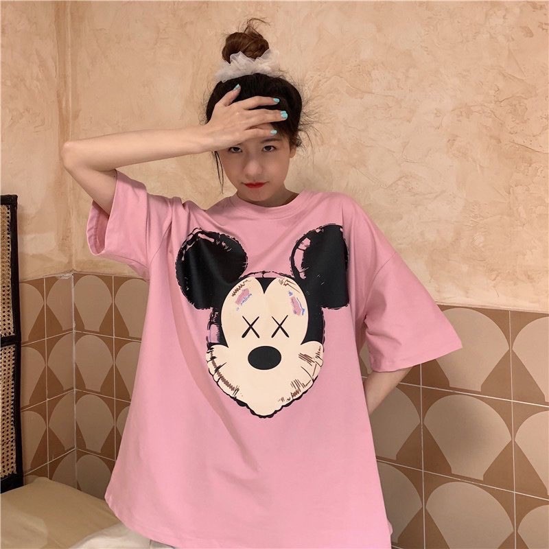 (Tặng)Áo Thun Nữ ❤️FREESHIP❤️ Fom Rộng Dấu Quần Qc  Unisex - Áo Phông Nữ  Mới Về Siêu Đẹp Siêu Hot | BigBuy360 - bigbuy360.vn