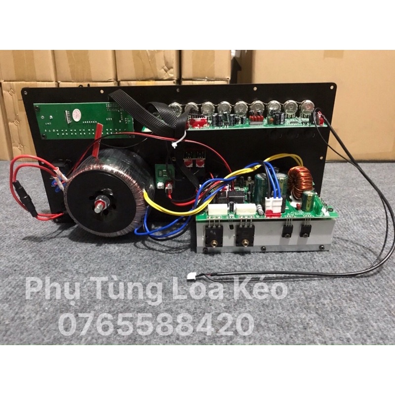Mạch Loa Kéo YD-AB Echo Reverb Công Suất 420w Đôi Có Quạt