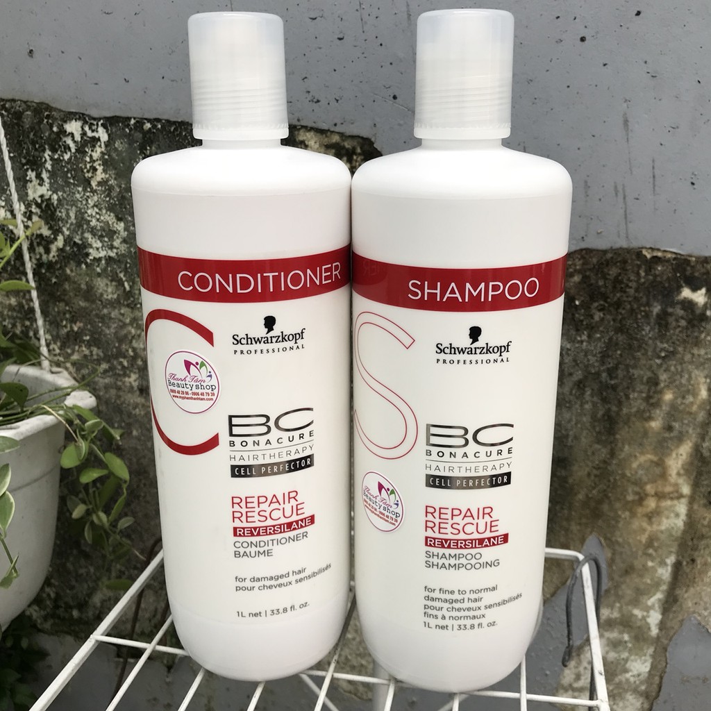 Dầu xả phục hồi tóc hư tổn Schwarzkopf BC Repair Rescue Conditioner 1000ml