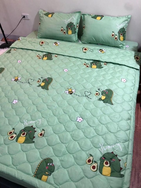 set ga + 2 vỏ gối poly cotton m6/m8( được chọn mẫu )