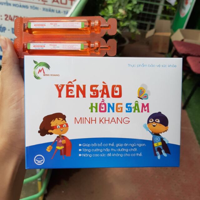 Yến sào hồng sâm Minh khang- giúp bé ăn ngon, hấp thụ tốt