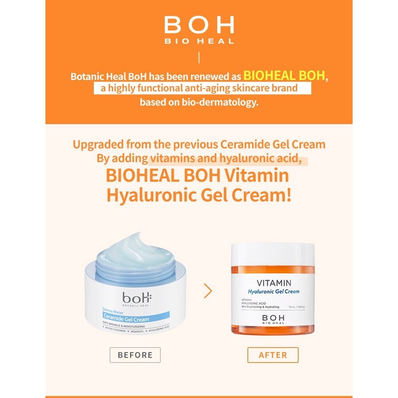 Kem Dưỡng Ẩm Bio Heal BOH 𝐕𝐈𝐓𝐀𝐌𝐈𝐍 𝐇𝐘𝐀𝐋𝐔𝐑𝐎𝐍𝐈𝐂 𝐆𝐄𝐋 𝐂𝐑𝐄𝐀𝐌