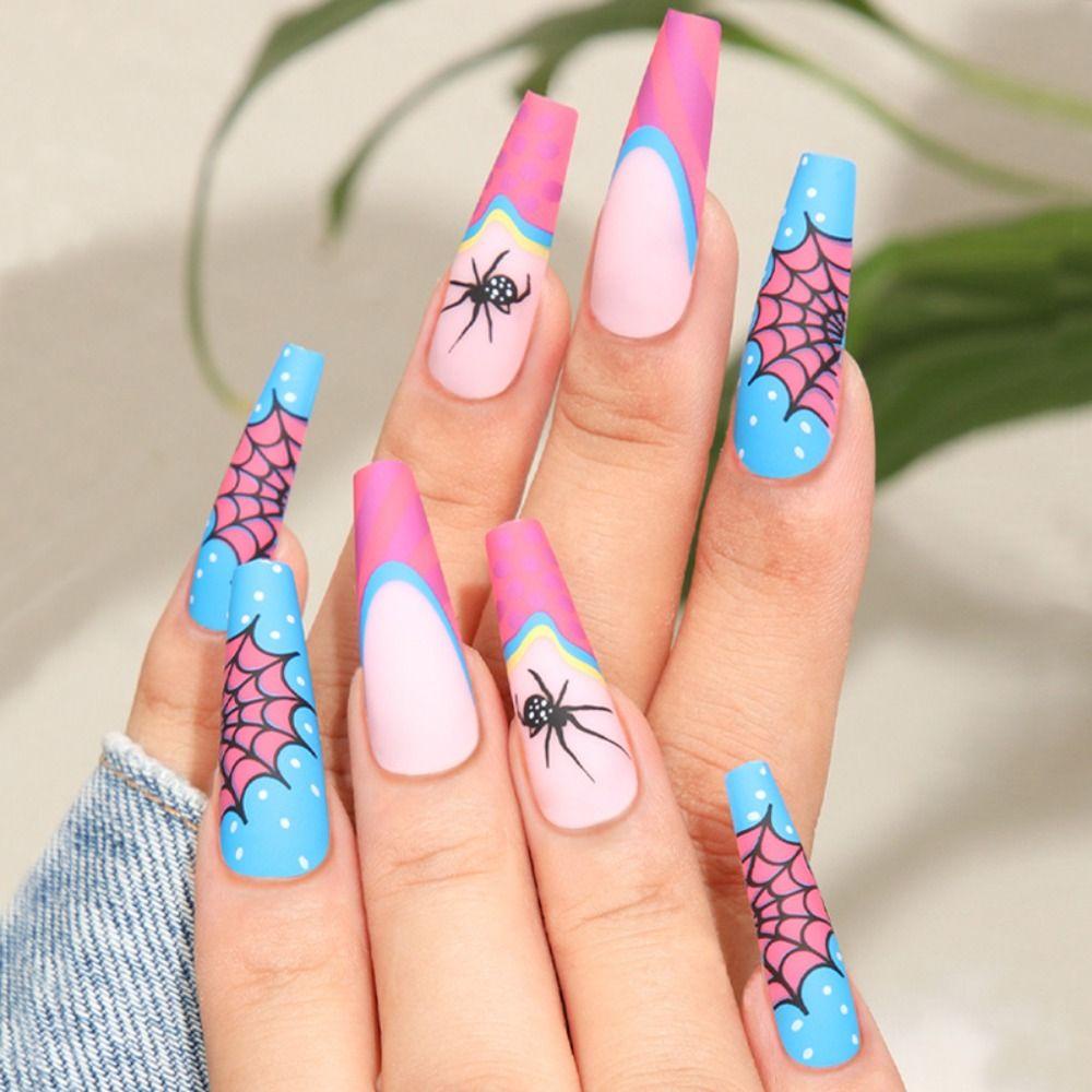 Set 24 Móng Tay Giả Hóa Trang Halloween