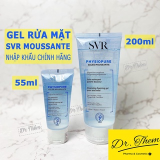 ✅[CHÍNH HÃNG] Sữa Rửa Mặt SVR Cho Da Nhạy Cảm - SVR  PHYSIOPURE Gelee Moussante Gel Srm 55ml - 200ml