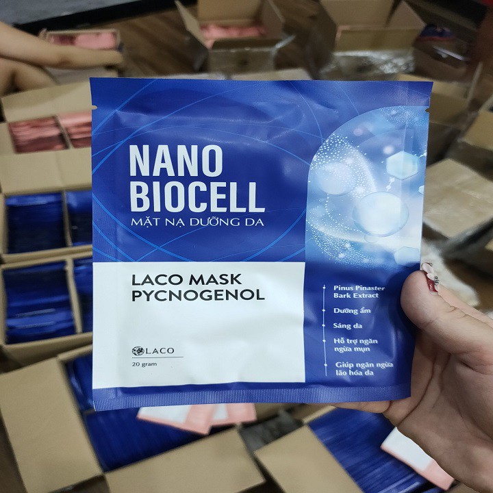 Siêu Sốc Mặt Nạ Nano Biocell - Mặt Nạ Tươi 100% Từ Nước Dừa Tươi Nguyên Chất 1gói 40k