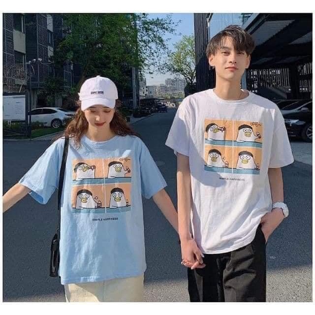 Áo thun tay lỡ nam nữ, áo phông unisex form rộng chất cotton mát mịn thấm hút mồ hôi LADONA AT1 | BigBuy360 - bigbuy360.vn