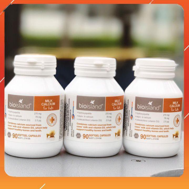 Canxi Bio Island [FREE SHIP - CHUẨN AUTH] 90 viên cho bé từ 7 tháng tuổi