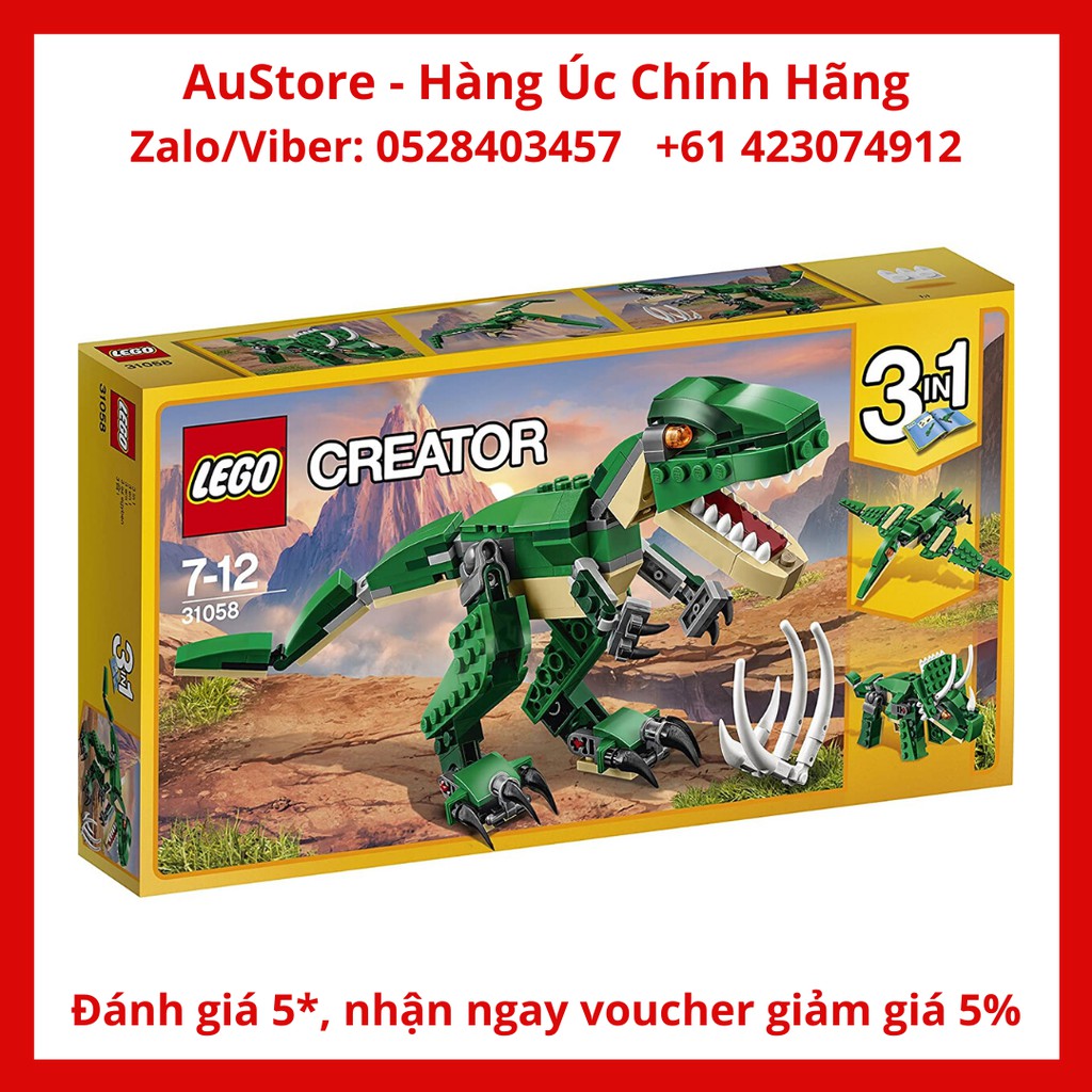 [LEGO CHÍNH HÃNG] 31058 - Khủng Long Hùng Mạnh (LEGO Creator Mighty Dinosaurs 31058)