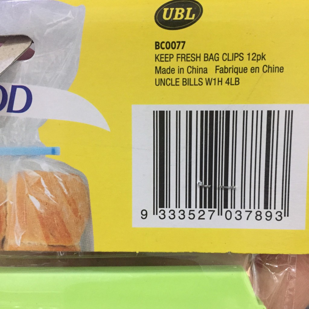 Dụng Cụ Khóa Kín Túi Thực Phẩm Bộ 12 Cái Uncle Bills BC0077 - Hàng Nhập Khẩu