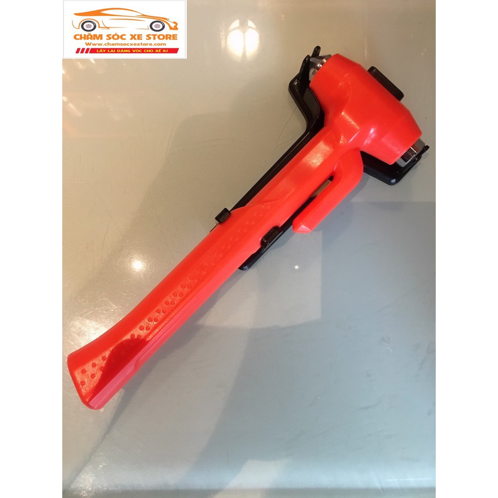 Búa thoát hiểm ô tô Khẩn cấp 3in1 loại tốt, kích thước 23cm x 8cm  chamsocxestore