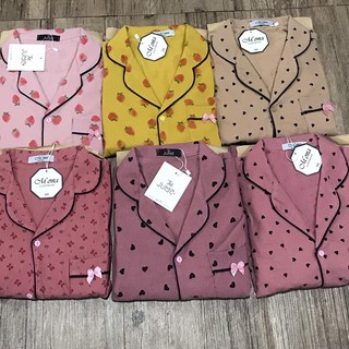 [MẪU HOT] Đồ Bộ Pijama Bộ Thu Đông Nữ Bộ Ngủ Chất Liệu Nhung Tăm Tay Dài [HÀNG ĐẸP CHUẨN] | BigBuy360 - bigbuy360.vn