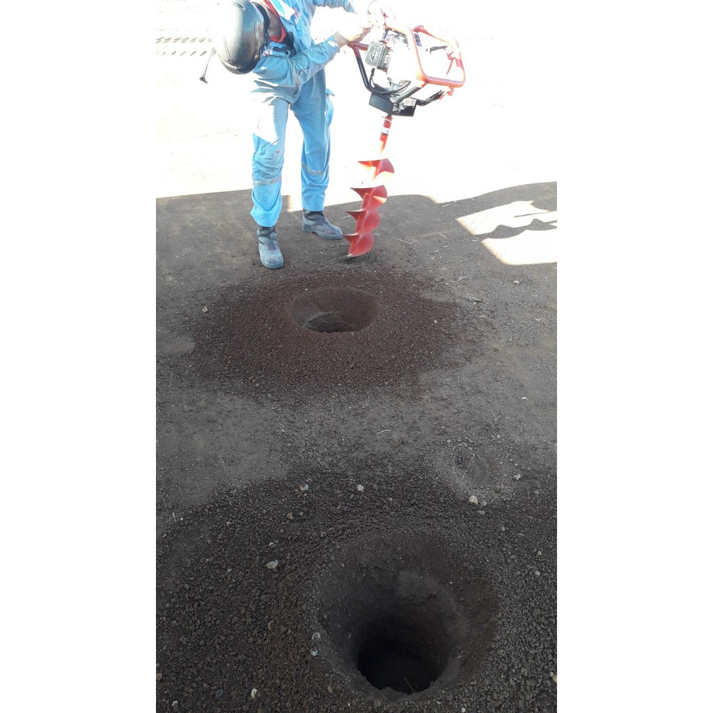 Máy khoan đất oshima 2ps kèm mũi 150 hoặc 200 đôi