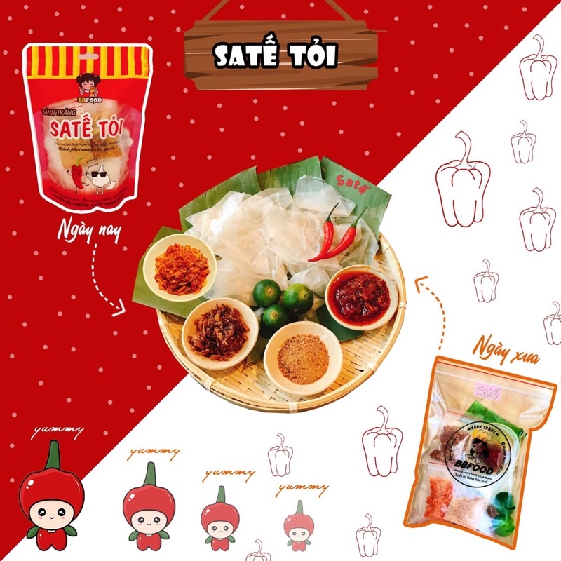 Bánh Tráng Satế thương hiệu BBFOOD