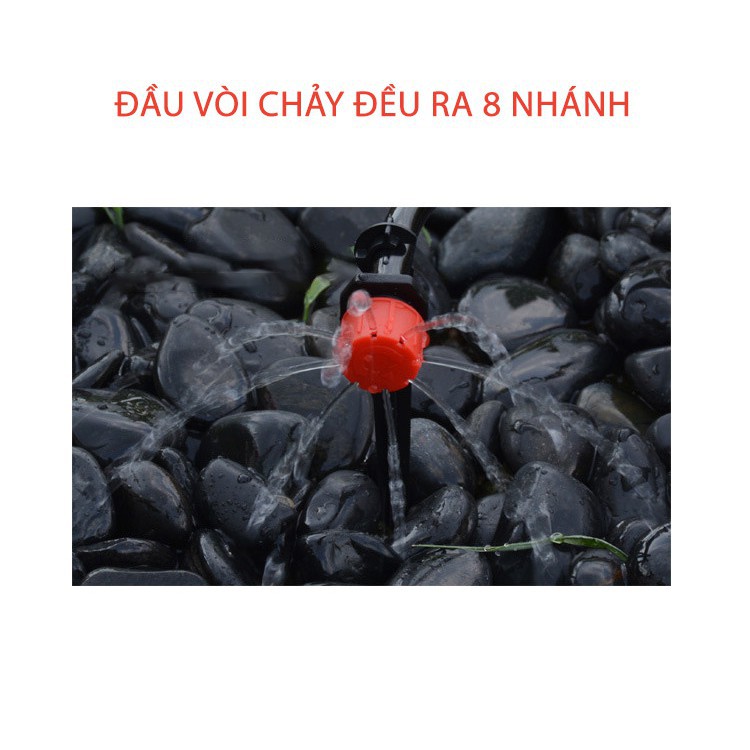 Đầu Tưới Béc Nhỏ Giọt 8 Tia Cho Hệ Thống Tưới Nhỏ Giọt
