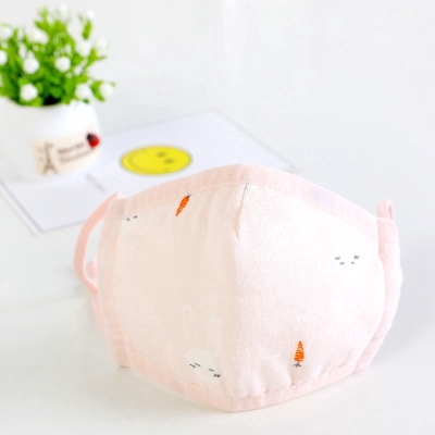 (Hàng Mới Về) Khẩu Trang Cotton Chống Bụi Cho Trẻ Em Jp6 Có Dây Đeo Điều Chỉnh Được