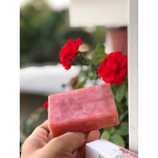 XÀ BÔNG HOA HỒNG DƯỠNG DA 100% THIÊN NHIÊN