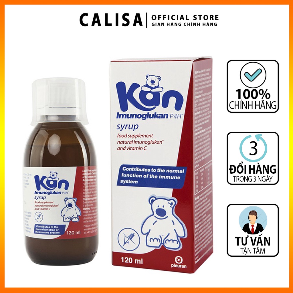 Siro tăng sức đề kháng cho trẻ Imunoglukan