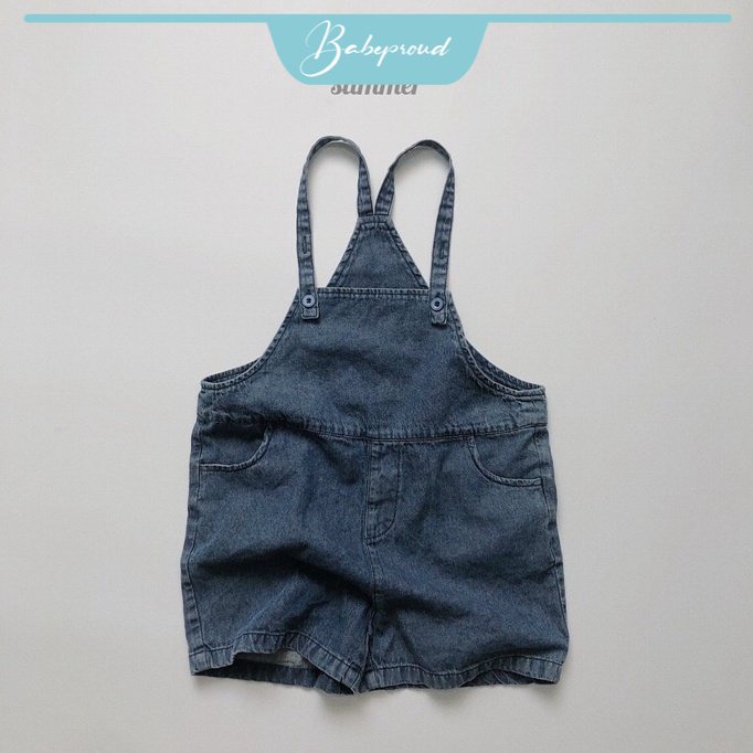 BABEPROUD Quần Yếm Denim Thời Trang Mùa Hè Dành Cho Bé 0-6 Tuổi
