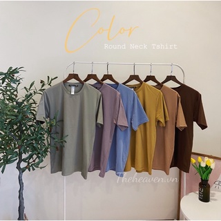 12 Màu Áo thun Trơn form rộng OVERSIZE vải thun co giãn Nam Nữ Unisex - thoáng mát, không nhănu
