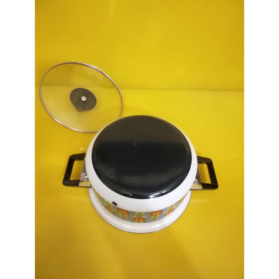 Nồi men nội địa Nhật, size 22cm, cao 11cm (mã 722), Dùng được bếp từ