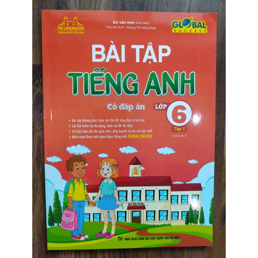 Sách - GLOBAL SUCCESS - Bài tập tiếng anh lớp 6 tập 1 (có đáp án) - tái bản 01