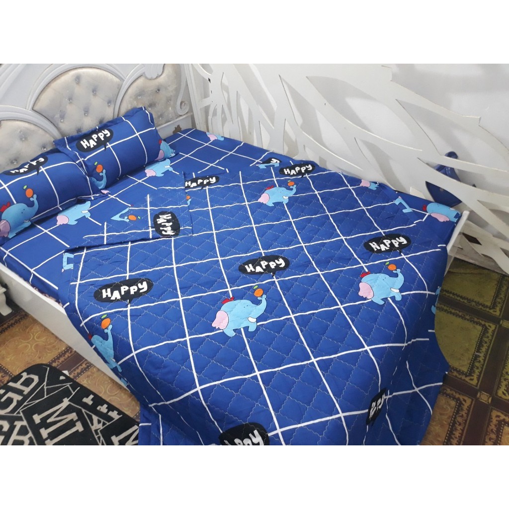 (CHAT CHỌN MẪU) Bộ ga gối Polly 1m6x2m/1m8 x 2m mẫu hoạt hình