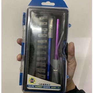 Bộ dao đa năng C-Mart A0301 14 chi tiết, Bộ dao điêu khắc, chạm, trổ, tách, ghép (Chính hãng)  RẺ NHẤT THỊ TRƯỜNG