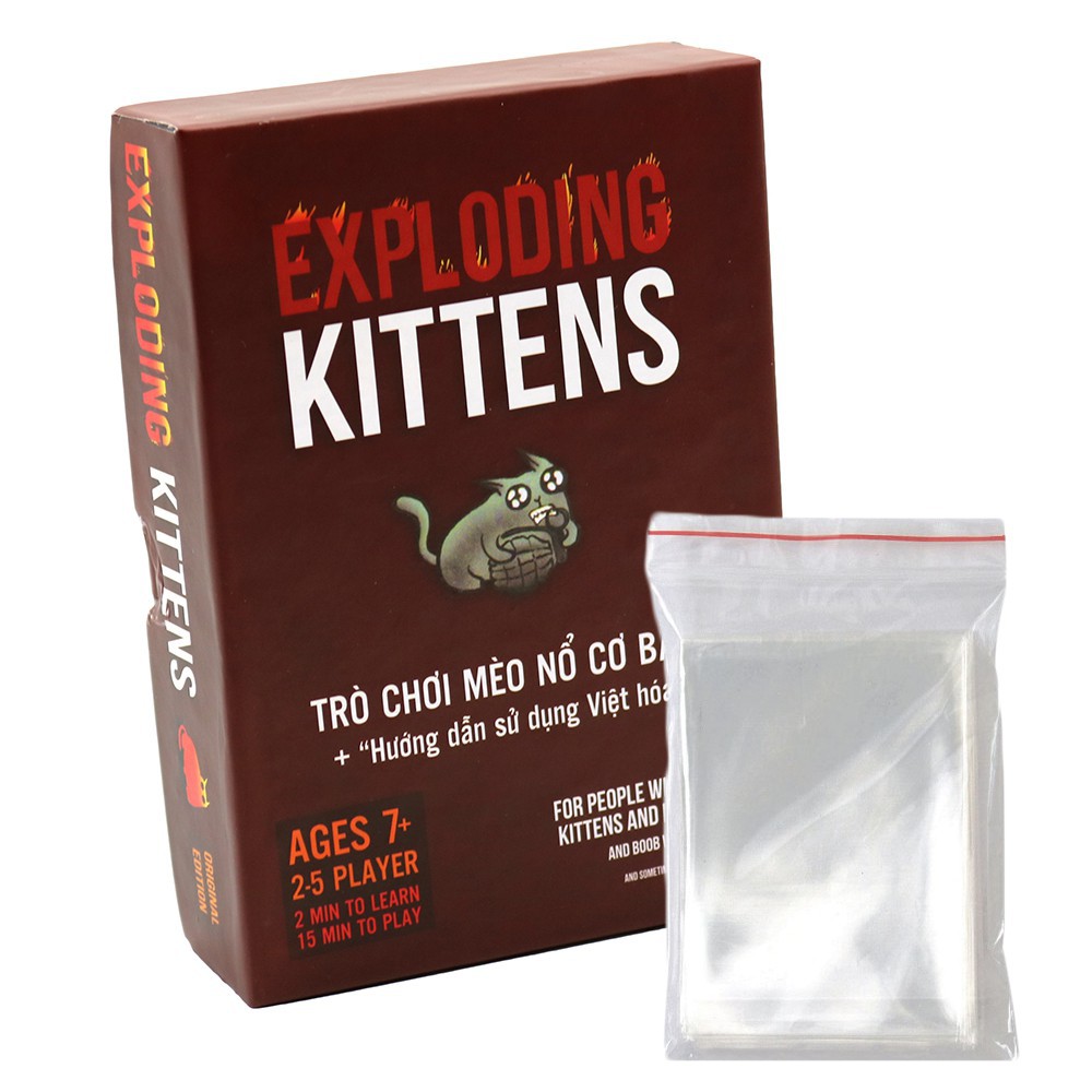 Thẻ bài Exploding Kitten - Mèo nổ cơ bản