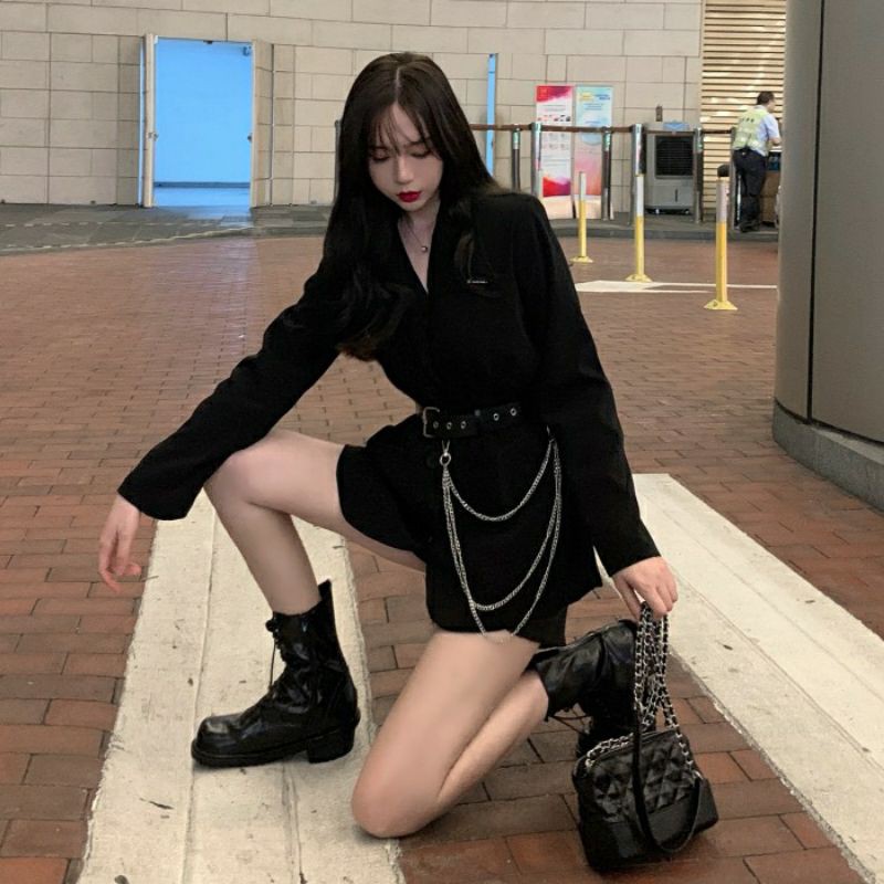 (HÀNG ORDER) ÁO VEST KÈM ĐAI THỜI TRANG PHONG CÁCH CÁ TÍNH CHO NỮ | BigBuy360 - bigbuy360.vn