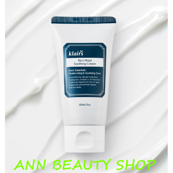 Kem Dưỡng/Tinh Chất Câp Ẩm Chuyên Sâu Klairs Rich Moist Soothing | BigBuy360 - bigbuy360.vn