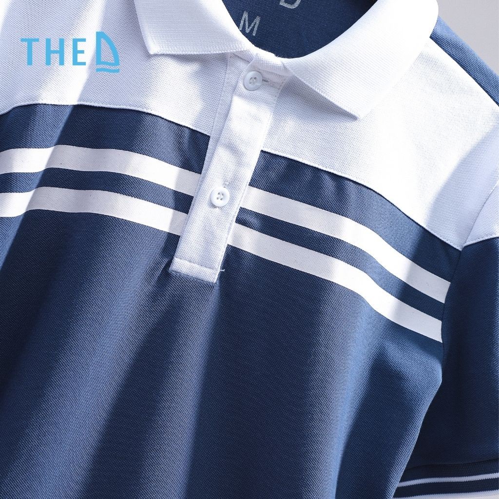 Áo Polo Nam Cotton The D Dáng Regular - Vải Cá Sấu Dệt Kim Cương, Mềm Mịn, Thoáng Mát, Thấm Hút Tốt QF63