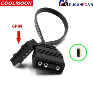 Dây Chuyển Nguồn 5v ARGB Sync Main ra 6 Pin Đồng Bộ Hub Coolmoon