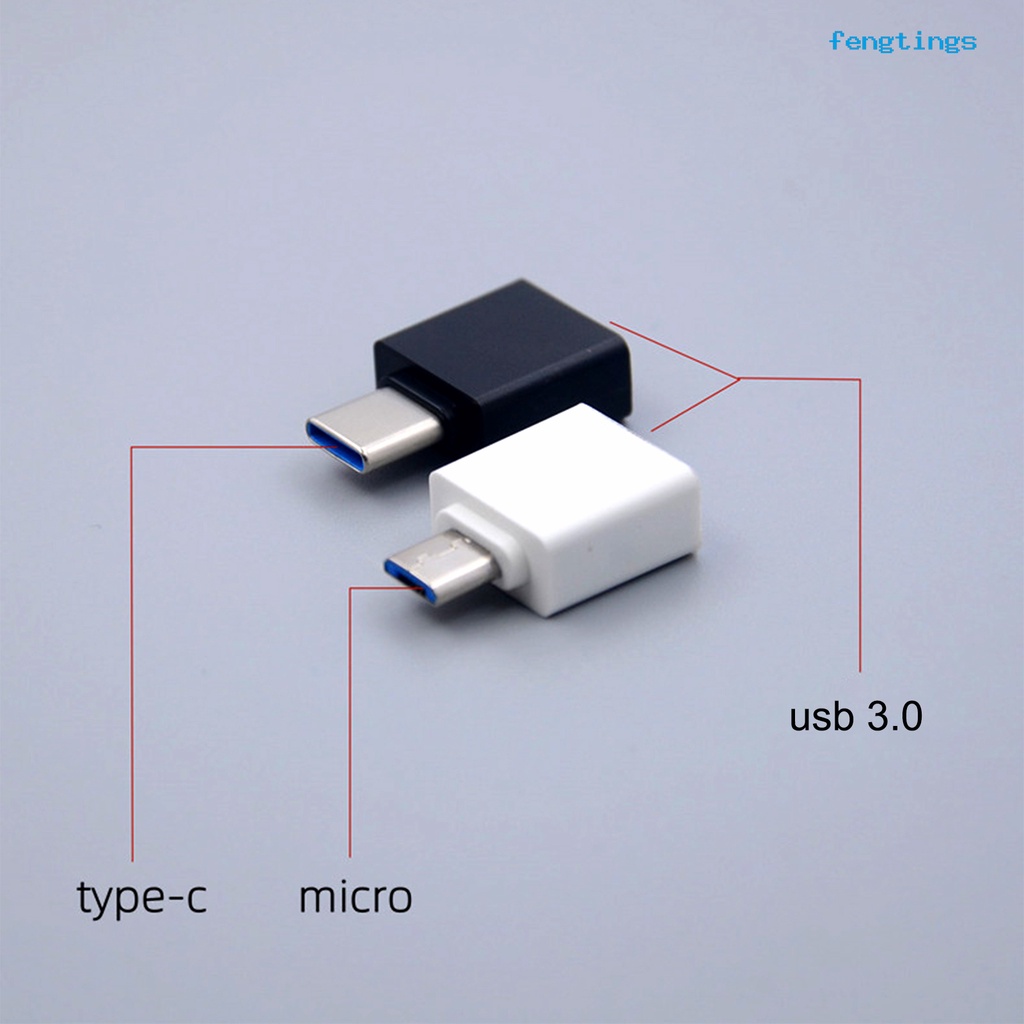 Set 2 Đầu Chuyển Đổi USB Sang Type-C/Micro Thông Dụng Cho Điện Thoại Thông Minh