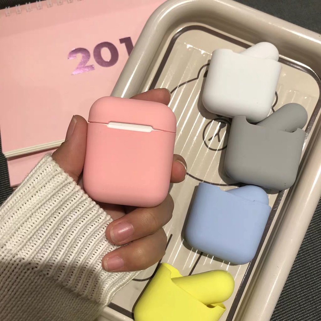 Vỏ bảo vệ hộp sạc tai nghe Bluetooth compatible AirPods 1 2 Apple Bluetooth hình ươm Âm ảnh