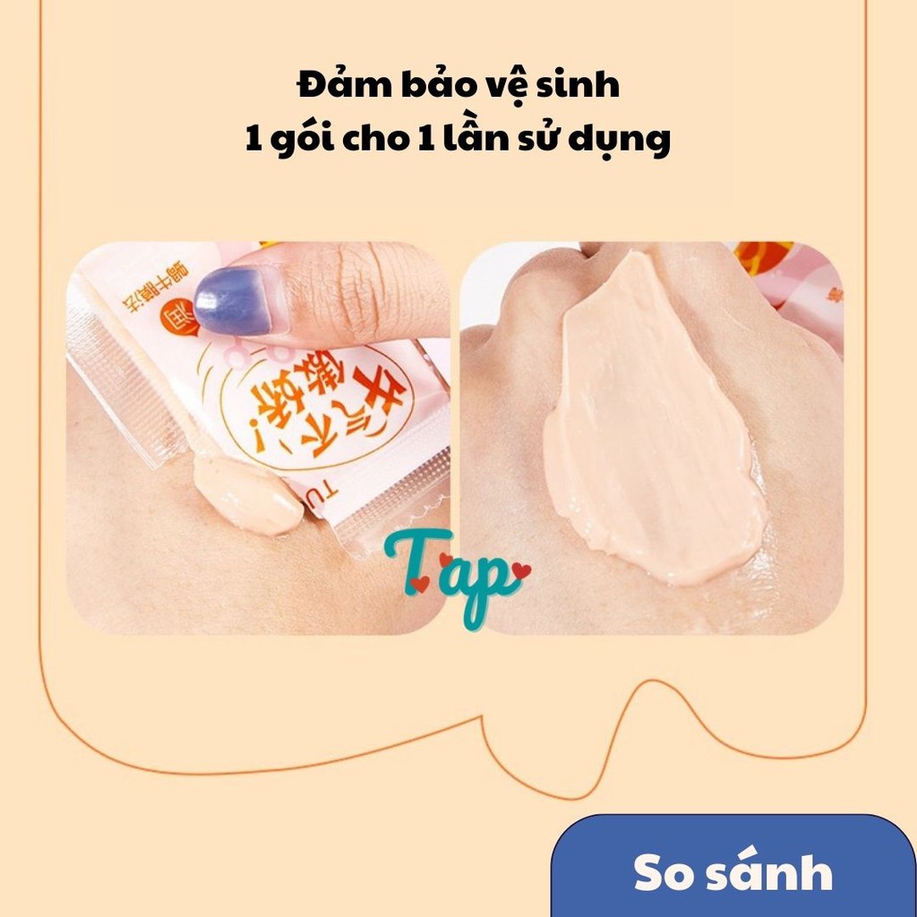 (12 gói) Mặt nạ bùn ốc sên/nha đam thu nhỏ lỗ chân lông làm sáng da